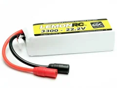 LemonRC lipo akumulatorski paket za modele 22.2 V 3300 mAh Število celic: 6 60 C mehka torba AS150