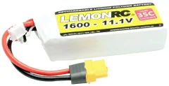 LemonRC lipo akumulatorski paket za modele 11.1 V 1600 mAh Število celic: 3 35 C mehka torba XT60