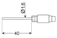 Tipalo za zrak Greisinger GLF 401 MIN -25 do 70 °C Pt100 kalibracija narejena po delovnih standardih