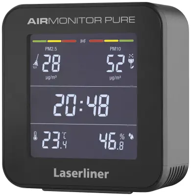 merilnik finega praha Laserliner AirMonitor Pure trdni delci\, temperatura\, vlažnost s funkcijo merjenja temperature