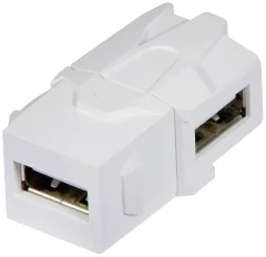 LINDY 60491 USB adapter [1x ženski konektor USB 2.0 tipa a - 1x ženski konektor USB 2.0 tipa a] bela
