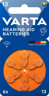 VARTA Hearing Aid PR48 gumbne celice ZA 13 cink-zračni  1.4 V 6 kos
