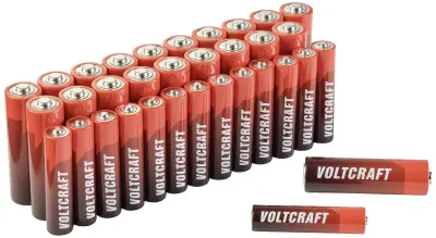 VOLTCRAFT baterijski set Micro\, Mignon 34 kosov vključno s škatlo VOLTCRAFT komplet baterij mignon\, micro 34 kos vklj. škatla