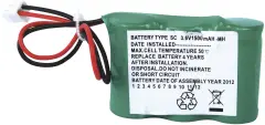Beltrona Akumulator za zasilno razsvetljavo poti umika 1500 mAh s priključkom\, primerno za ELRO NV52 3.6 V ELRH3AA1500 1500