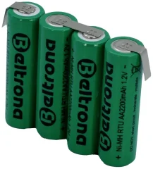 Beltrona RTU4AAZ akumulatorski paket 4x Mignon (AA) z-spajkalni priključek NiMH 4.8 V 2200 mAh