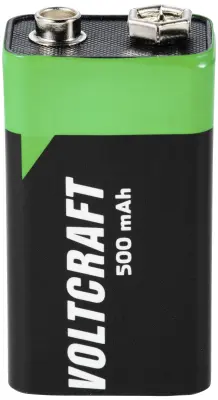 VOLTCRAFT 6LR61 9 V akumulator Li-Ion 500 mAh 7.4 V 1 kos