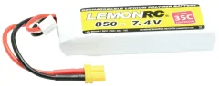 LemonRC lipo akumulatorski paket za modele 7.4 V 850 mAh Število celic: 2 35 C mehka torba XT30