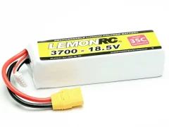 LemonRC lipo akumulatorski paket za modele 18.5 V 3700 mAh Število celic: 5 35 C mehka torba XT90