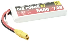 Red Power lipo akumulatorski paket za modele 7.4 V 5400 mAh  25 C mehka torba XT90