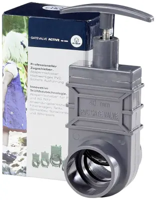 FIAP vratni ventil GateValve Active 40 mm črne barve\, 2422