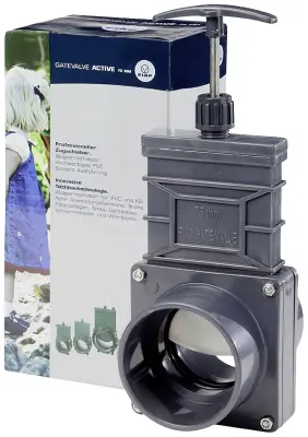 FIAP vratni ventil GateValve Active 75 mm črne barve\, 2425