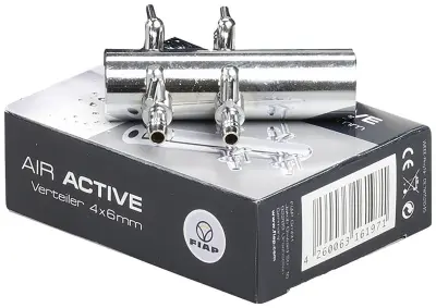 FIAP Air Active razdelilnik 4 x 6 mm kromiran 2956
