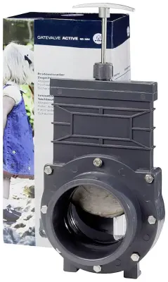FIAP vratni ventil GateValve Active 90 mm črne barve\, 2426