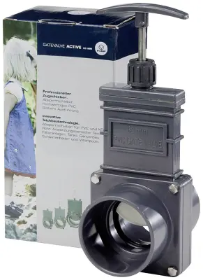 FIAP vratni ventil GateValve Active 63 mm črne barve\, 2424