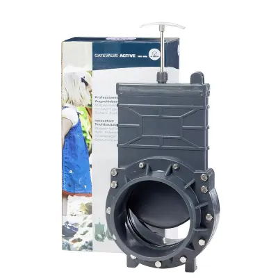 FIAP vratni ventil GateValve Active 160 mm črne barve\, 2428