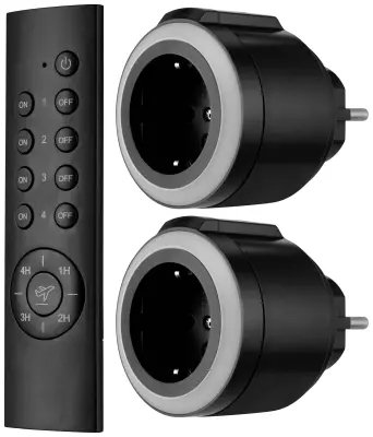 REV Funkschalt-Set Comfort 2+1ant 0085520503  brezžično stikalo\, komplet   3-delni  v notranjosti 3680 W