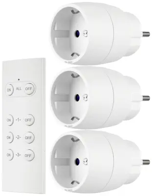 REV Funkschalt-Set Mini 3+1 ws 0085500103  brezžično stikalo\, komplet   4-delni  v notranjosti 3680 W