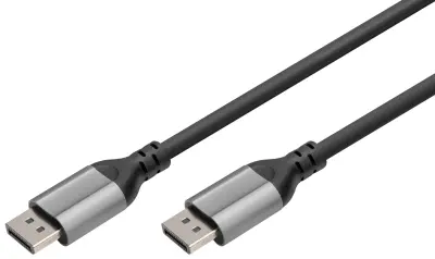 Digitus DB-340105-010-S DisplayPort adapter [1x moški konektor DisplayPort - 1x moški konektor DisplayPort] črna zaščiten\, okrogel 1 m