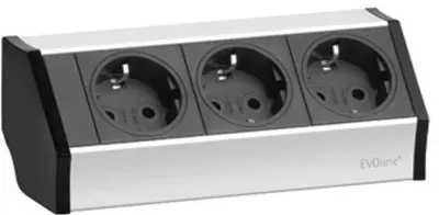 EVOLINER V-DOCK CUISINE 3 VTIČNICE - za kuhinjo 159360001300 Schulte Elektrotechnik