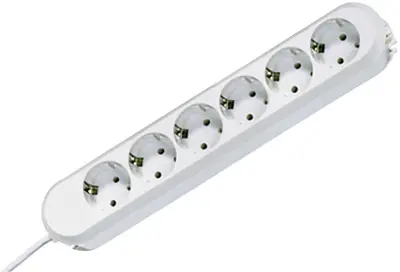 Razdelilna letev brez stikala 6-delna bela\, varnostni kontakt Bachmann Electric 381.247K