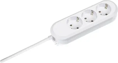 Razdelilna letev brez stikala 3-delna bela\, varnostni kontakt Bachmann Electric 387272
