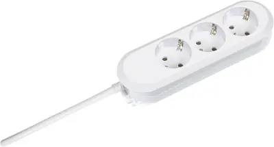 Razdelilna letev brez stikala 3-delna bela\, varnostni kontakt Bachmann Electric 387.270