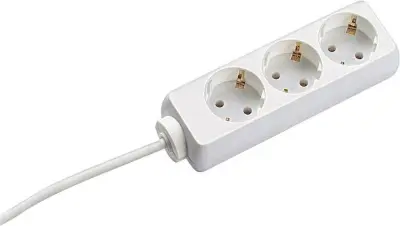 Razdelilna letev brez stikala 3-delna bela\, varnostni kontakt Bachmann Electric 387.270S