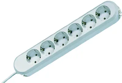 Razdelilna letev brez stikala 6-delna bela\, varnostni kontakt Bachmann Electric 381.249K