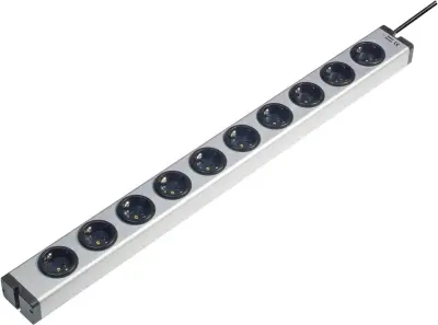 Razdelilna letev brez stikala 10-delna aluminij\, varnostni kontakt Ehmann 0600x00102031