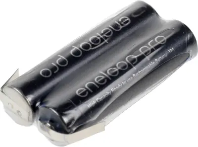 Akumulatorski paket Sanyo XX Micro Z-spajkalni priključek (powered by eneloop) 2\, 4 V\, 21 x 10\, 5 x 44\, 5 mm 137385