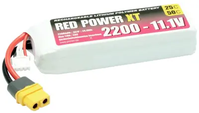 Red Power lipo akumulatorski paket za modele 11.1 V 2200 mAh   mehka torba XT60