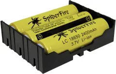 Držalo za baterijo MPD s kontaktom za 3 Li-Ion baterije 18650 THT L\, (D x Š x V) 77\, 7 x 59\, 69 x 21\, 54 mm BK-18650-PC6