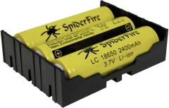 Držalo za baterijo MPD s kontaktom za 3 Li-Ion baterije 18650 THT L\, (D x Š x V) 77\, 7 x 59\, 69 x 21\, 54 mm BK-18650-PC6