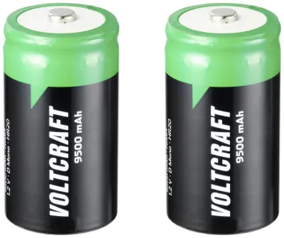 VOLTCRAFT Endurance mono (D)-akumulator NiMH 9500 mAh 1.2 V 2 kos