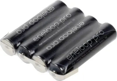 Akumulatorski paket Sanyo XX Micro Z-spajkalni priključek (powered by eneloop) 4\, 8 V\, 42 x 10\, 5 x 44\, 5 mm 137387