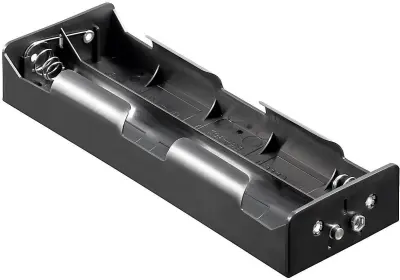 Goobay 10872 nosilec baterij 6x Mono (D) hitrosklopni priključek (D x Š x V) 195 x 73.5 x 32.8mm Držalo za baterije D za 6 Mono baterij (D x Š x V) 19