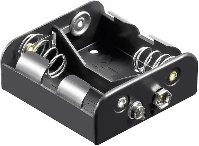 Goobay 11455 nosilec baterij 2x Baby (C) hitrosklopni priključek (D x Š x V) 62.5 x 55.8 x 23.5mm Držalo za baterije D za 2 Baby bateriji (D x Š x V)