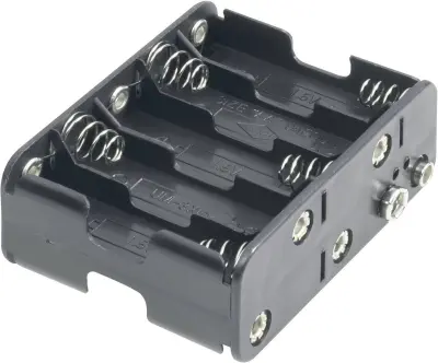 Goobay 12460 nosilec baterij 10x Mignon (AA) hitrosklopni priključek (D x Š x V) 77 x 60 x 32mm Držalo za baterije D za 10 Mignon (D x Š x V) 77 x 60