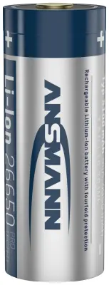 ANSMANN Li-Ion baterija 26650 5100 mAh s polnilno vtičnico USB Type-C Ansmann 26650 USB-C USB-C® akumulator 26650  Li-Ion 3.6 V 5100 mAh