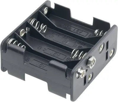 Goobay 12470 nosilec baterij 8x Mignon (AA) hitrosklopni priključek (D x Š x V) 63 x 58 x 29.5mm Držalo za baterije D za 8 Mignon baterij (D x Š x V)