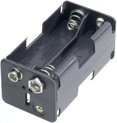 Goobay 12466 nosilec baterij 4x Mignon (AA) hitrosklopni priključek (D x Š x V) 61.5 x 30 x 31.5mm Držalo za baterije D za 4 Mignon baterije (D x Š x