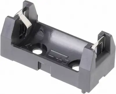 Držalo za baterijo tipa 1/2 AA s kontaktom\, (D x Š x V) 34\, 5 x 16 x 15 mm