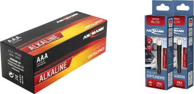 Ansmann Vorteilspack +2 Stiftleuchten PLC20B micro (aaa)-baterija alkalno-manganov  1.5 V 40 kos