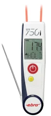 ebro TLC 750i-V2 zložljiv termometer  -50 - +250 °C Vrsta senzorja K