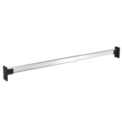 vidaXL Teleskopska palica za garderobo 2 kosa srebrna 58-100 cm