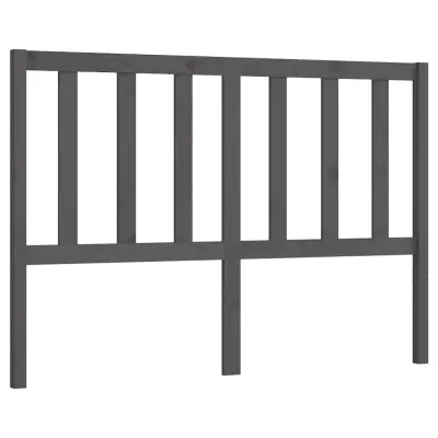 vidaXL Posteljno vzglavje sivo 166x4x100 cm trdna borovina