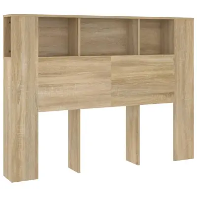 vidaXL Vzglavna omarica sonoma hrast 140x18,5x104,5 cm
