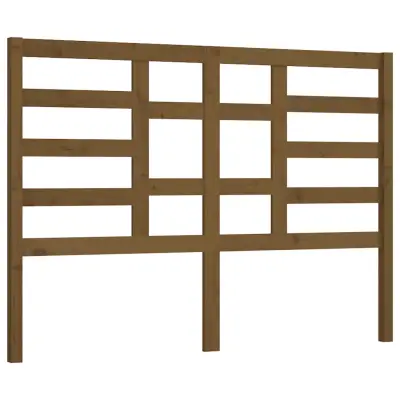 vidaXL Posteljno vzglavje medeno rjavo 166x4x104 cm trdna borovina