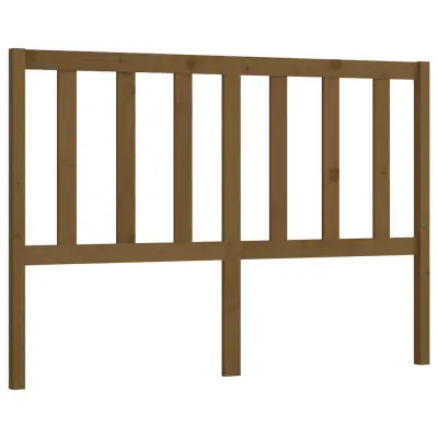vidaXL Posteljno vzglavje medeno rjavo 156x4x100 cm trdna borovina
