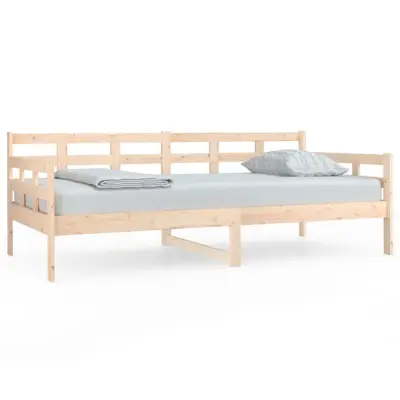 vidaXL Dnevna postelja 90x190 cm trdna borovina